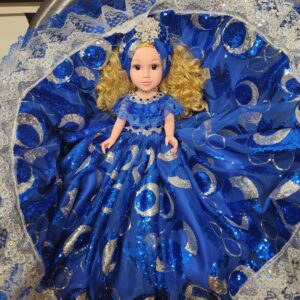 Muñeca representacion espiritual 18¨ vestida azul